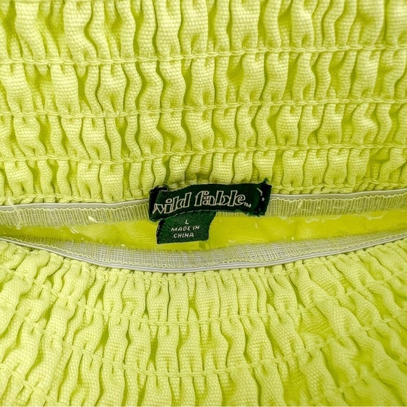 Wild Fable Lime Green High-Rise Woven Pull-On Vibrant - Picture 5 of 6